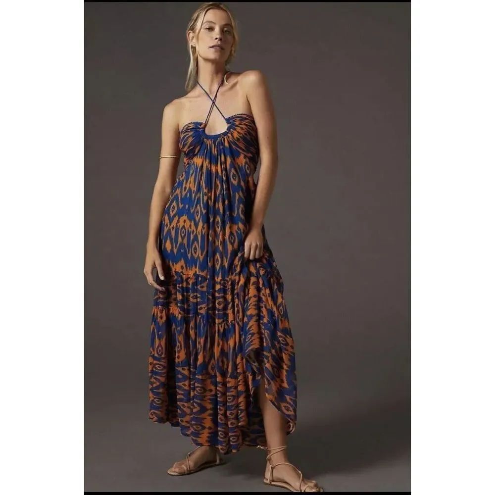 Anthropologie Verb by Pallavi Singhee Cut-Out Midi Dress